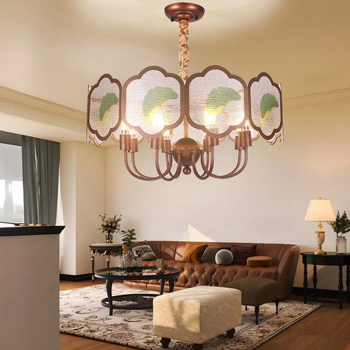 中古风宋氏美学珐琅彩大厅吊灯