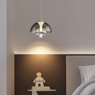 主卧室床头吊灯现代简约玄关走廊过道小吊灯创意个性升降手扫开