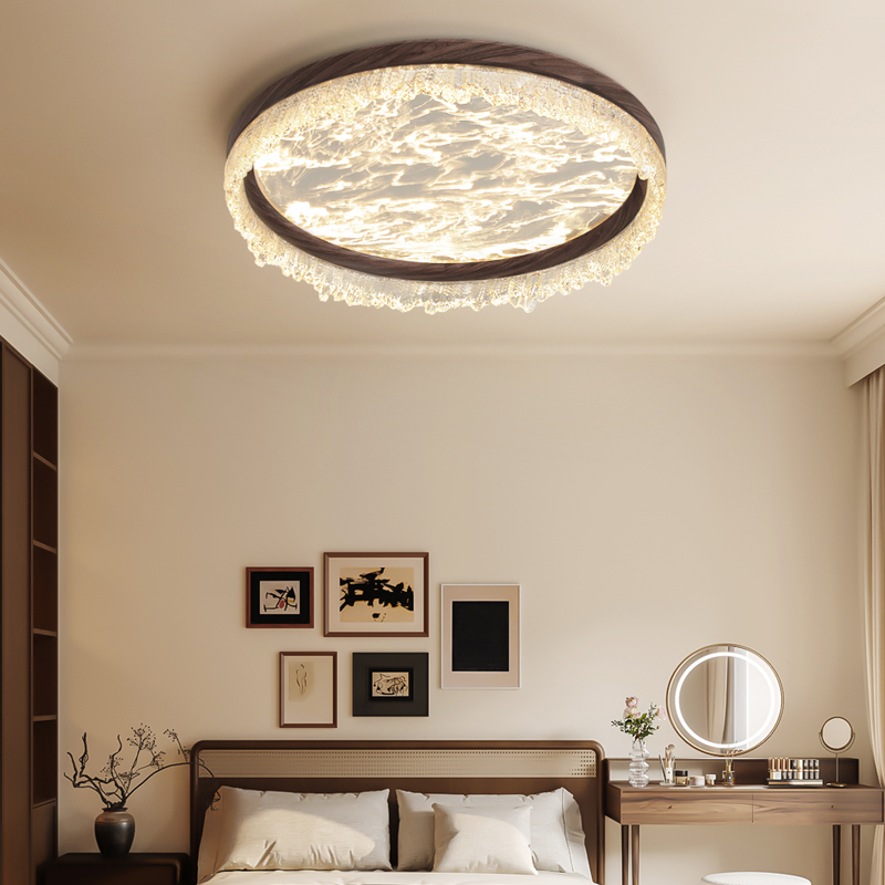 现代简约卧室吸顶灯轻奢创意圆形护眼书房灯高级感家用房间吸顶灯