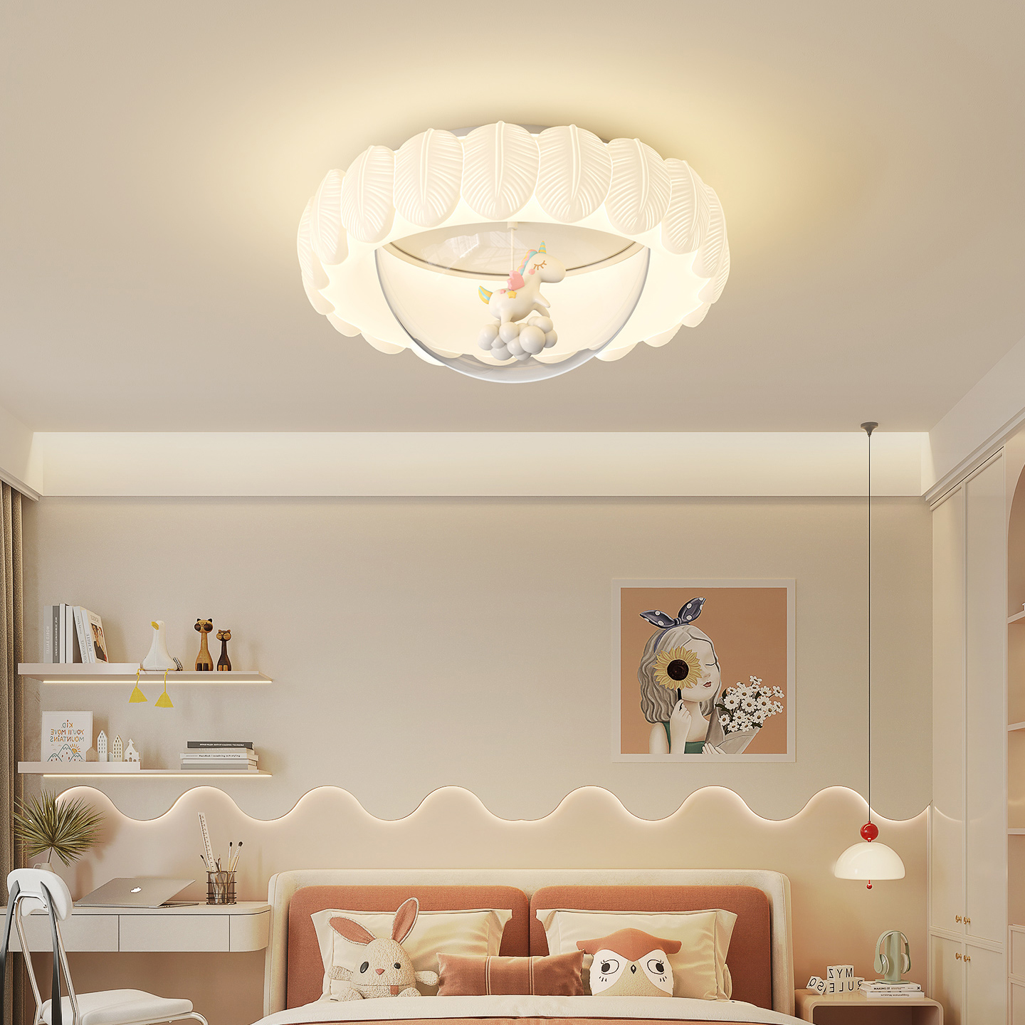 现代简约儿童房吸顶灯
