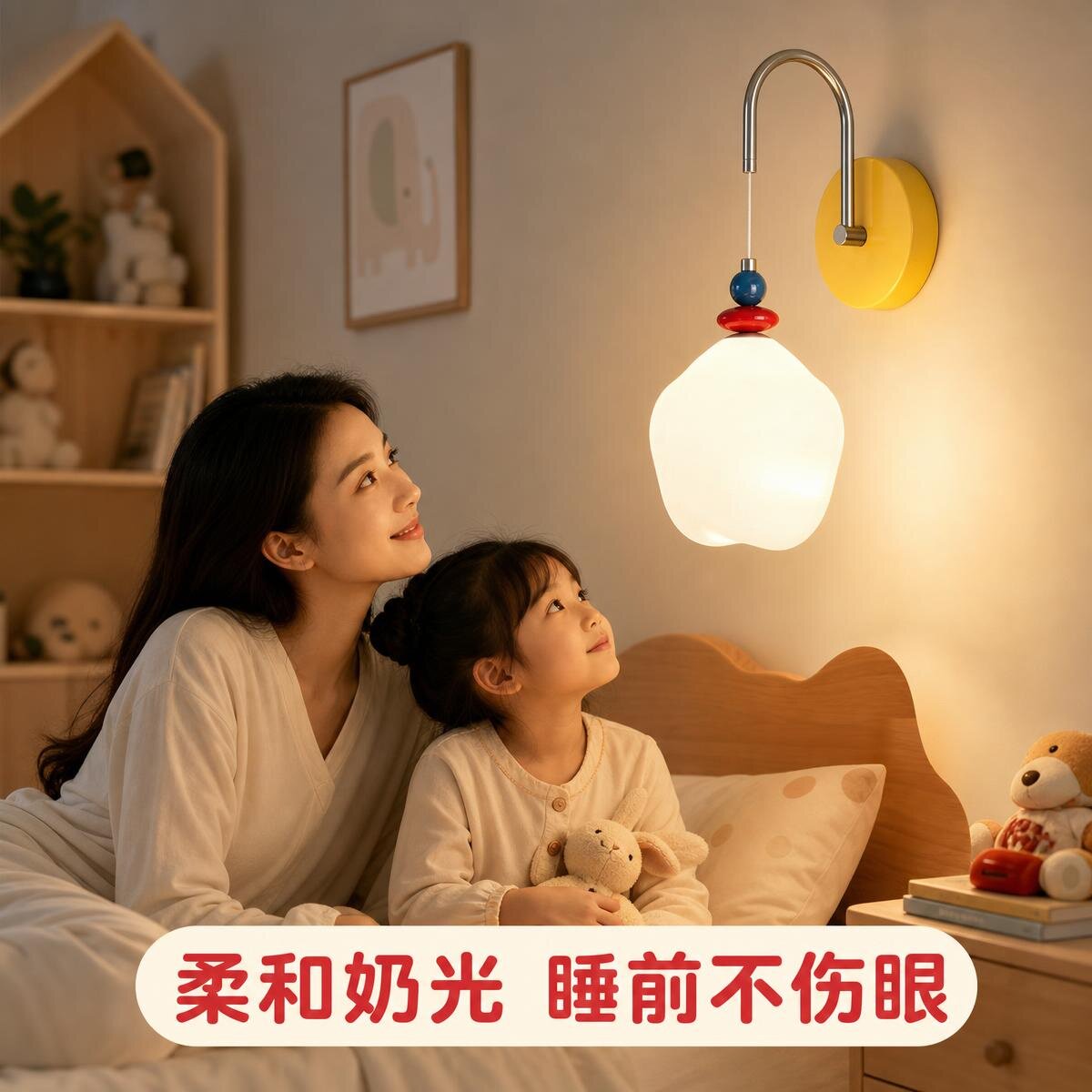 孟菲斯多巴胺撞色星星壁灯