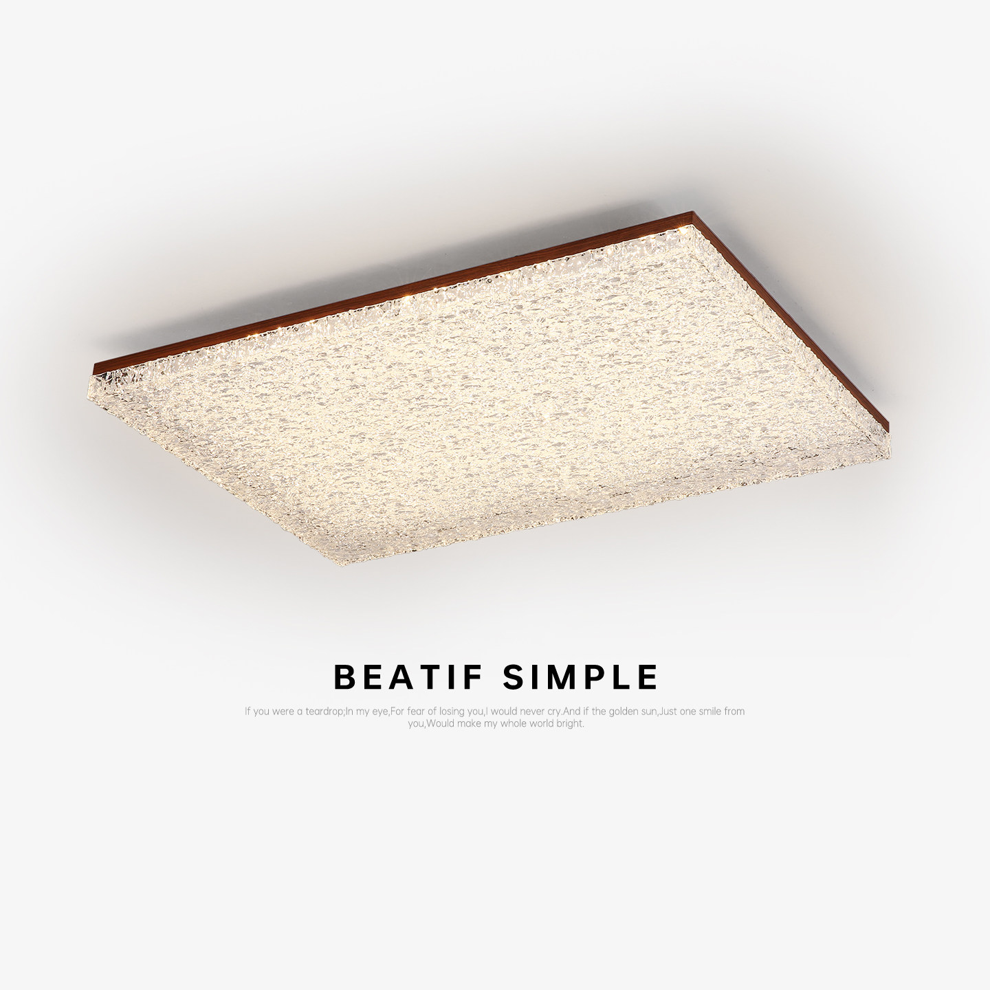 法式轻奢冰裂纹高级感吸顶灯