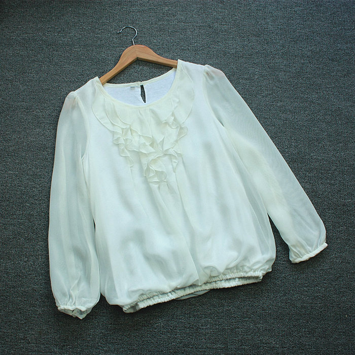 Foreign trade The original single- Exit Day One lady Spring and summer Long sleeve T-shirts bishop sleeve Easy Chiffon shirt shirt jacketin the Women's clothing/Boutique , Lace shirt/Chiffon shirt  category - from Buy2taobao.com to provide professional Taobao agent buy service