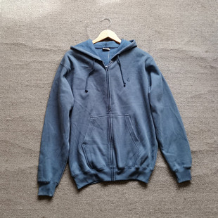 加绒卫衣外套上衣 棉质连帽拉链开衫 外贸原单出口欧美男士 春秋季