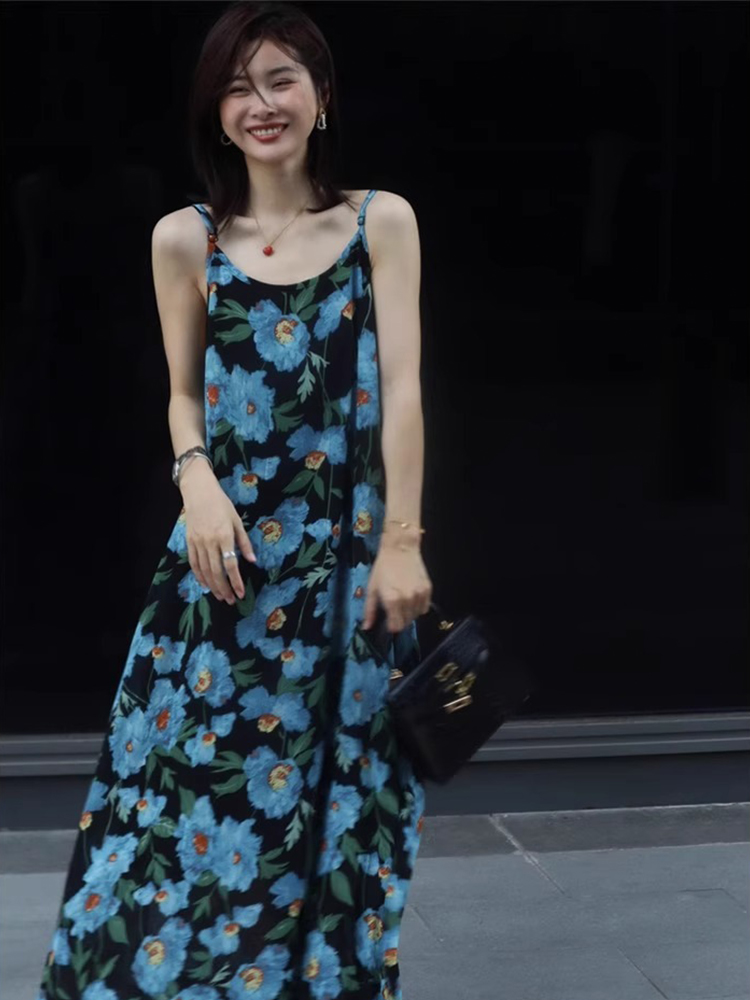 Summer advanced long skirt, dress, high-quality style Summer advanced long skirt, dress, high-quality style