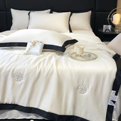 夏季 凉感高级感冰丝夏凉被四件套天丝薄款 空调被宿舍可机洗夏被子