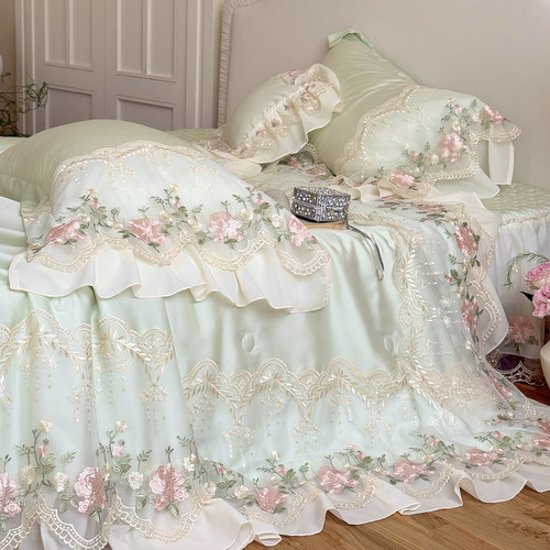 韩式小清新夏季天丝空调被四件套