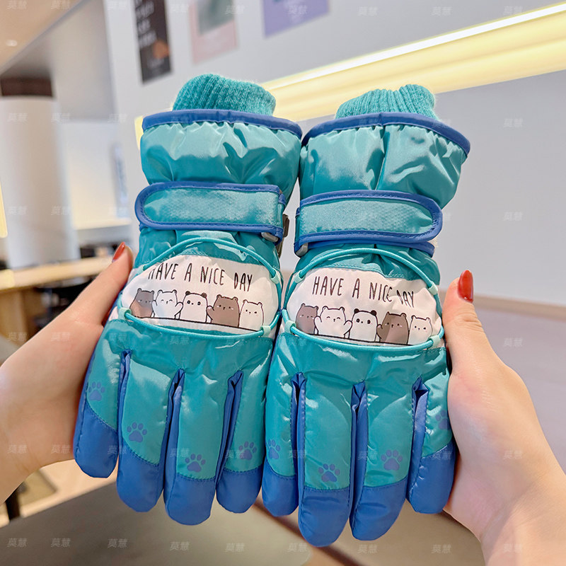 滑雪手套儿童款冬天防泼水保暖加绒加厚玩雪骑车防滑防寒男宝女宝,户外/登山/野营/旅行用品,滑雪手套,淘宝优惠券,粉丝福利购,淘宝优惠卷