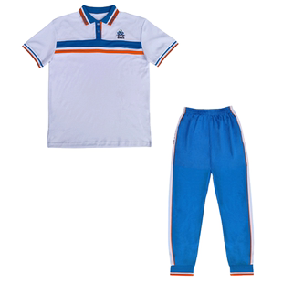 广州市番禺区校服初中生夏装短袖t恤薄长裤套装男女生长袖轻薄夏