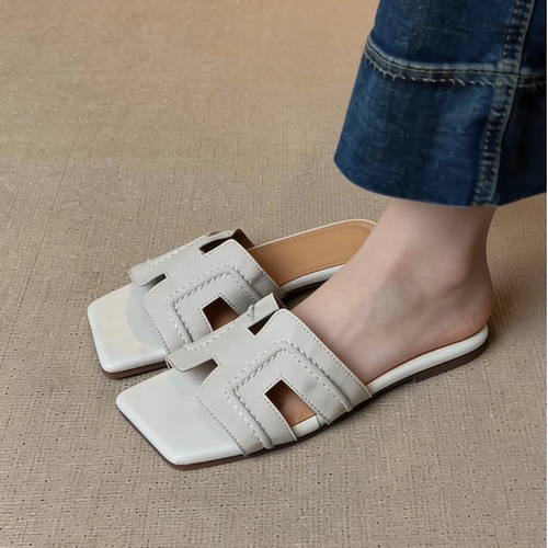 一字拖鞋女夏外穿百搭度假沙滩鞋