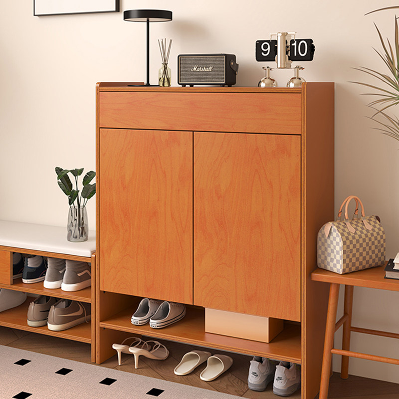 实木鞋柜家用门口玄关大容量多层收纳柜入户室内卧室鞋架储物柜子