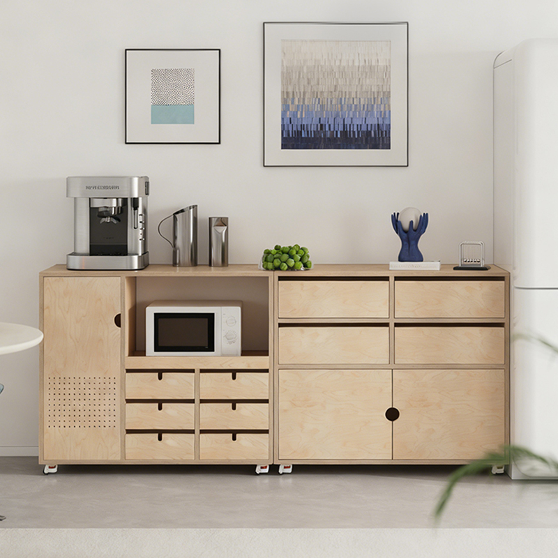 海洋板实木中古风静音收纳斗柜子