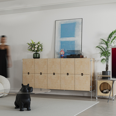 中古海洋板咖啡斗柜实木家用边柜