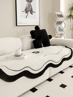 不规则异形四季沙发坐垫,简约现代客厅触手可及豪华雪尼尔防滑坐