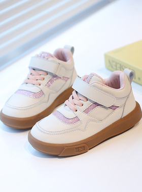 真皮女童运动鞋休闲单鞋儿童小白鞋春新款透气百搭板鞋韩版