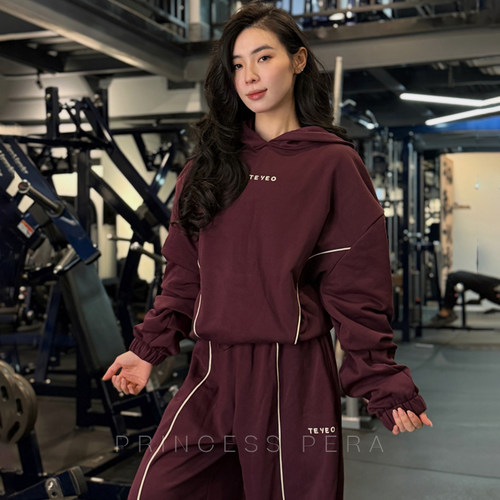 超绝收腰TEVEO运动卫衣连帽男女