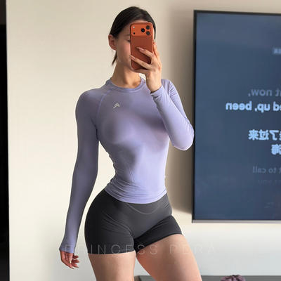 oner刺绣磨毛瑜伽健身短裤