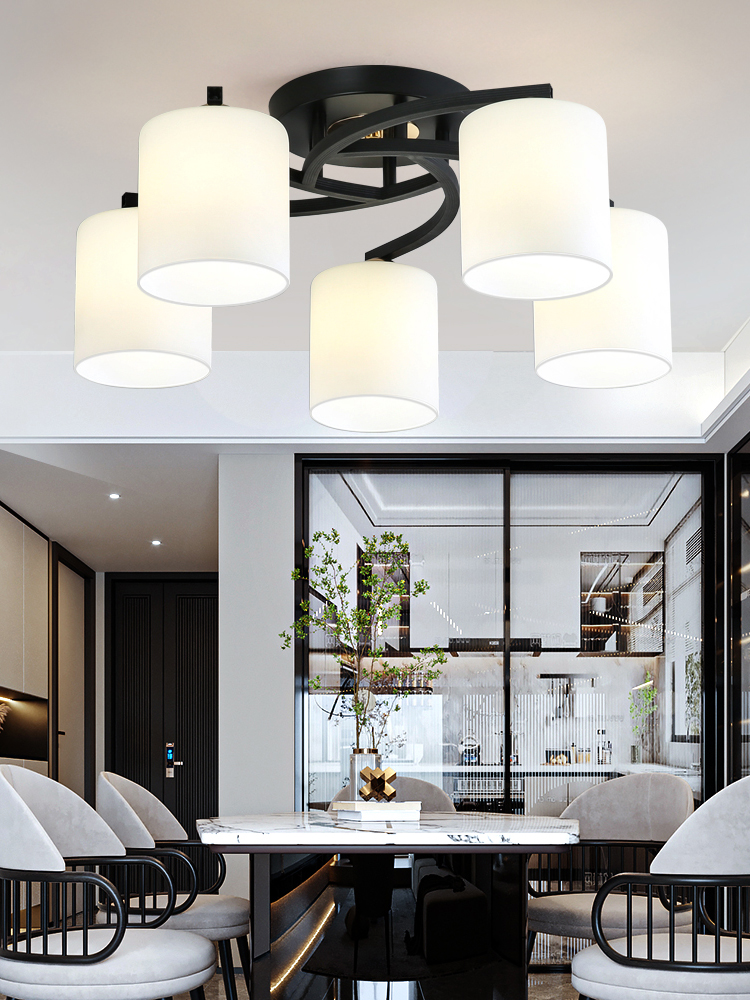 餐厅吊灯2023年新款现代简约客厅主灯具大全饭厅灯可换灯泡卧室灯