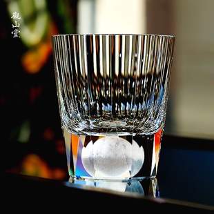 钻感月球杯透亮K9无铅优质水晶酒杯威士忌酒杯耐用精致打磨水晶杯