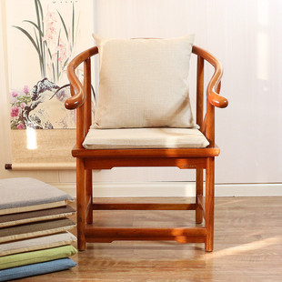 加厚亚麻布艺抱枕大靠垫沙发办公室床头靠枕套腰靠枕汽车靠背枕