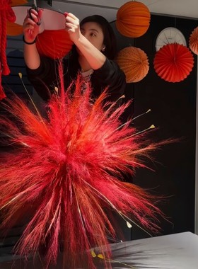 永不落幕的烟花!新年装饰白日焰火材料包永生花仿真氛围客厅布置