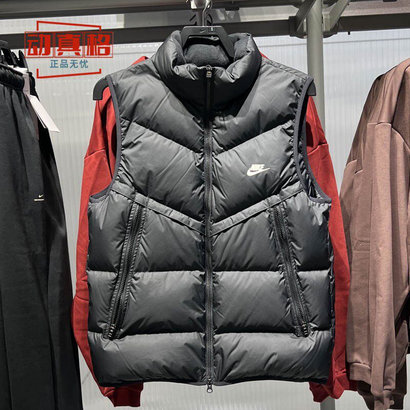 耐克男装2025冬季羽绒服运动休闲保暖马甲夹克DV1136-010-247-077