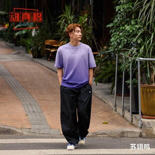 Adidas阿迪达斯男裤2025夏季新款苏翊鸣同款梭织宽松运动裤KH1177
