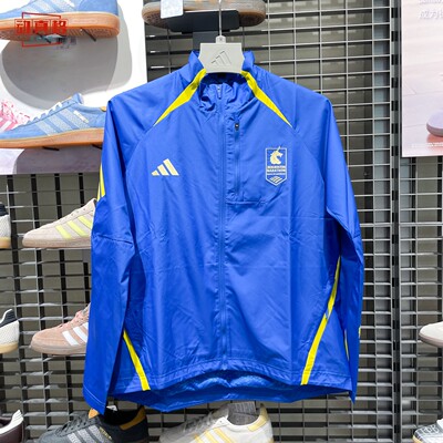 阿迪达斯女子立领波士顿跑步夹克