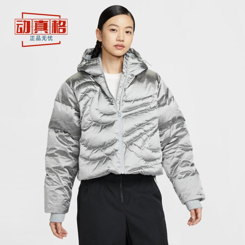 耐克女子冬季连帽保暖羽绒服
