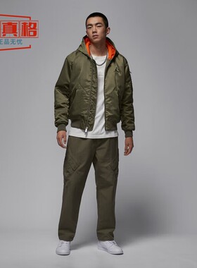 耐克男2025冬季新款新款宽松连帽保暖棉服拉链外套HV0541-222-237