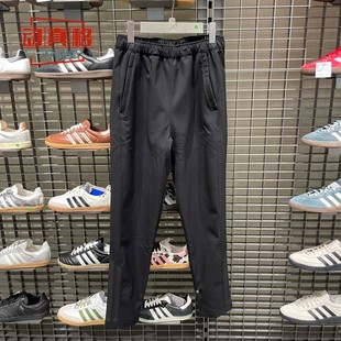 阿迪达斯男款2025年冬季舒适直筒加绒保暖简约运动休闲长裤KA1301