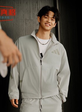 阿迪达斯男2025秋季黑标制服防晒UPF50+凉感运动防晒衣外套KE4880