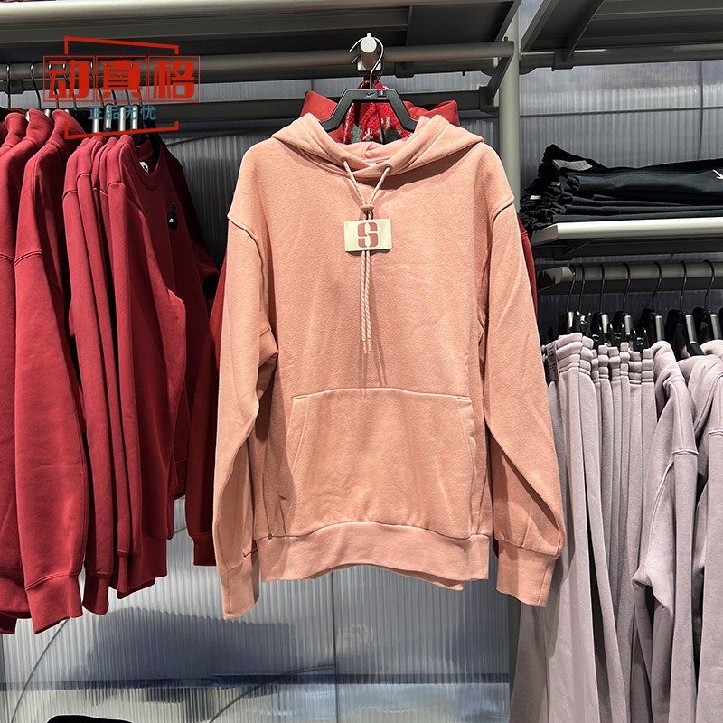 耐克女子2026春保暖休闲宽松连帽衫加绒运动套头衫卫衣FJ4450-618