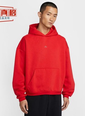 耐克2026男红色本命年保暖连帽篮球运动套头衫加绒卫衣IM5919-657