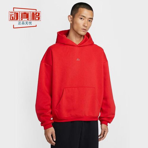 耐克男本命年红加绒连帽篮球卫衣