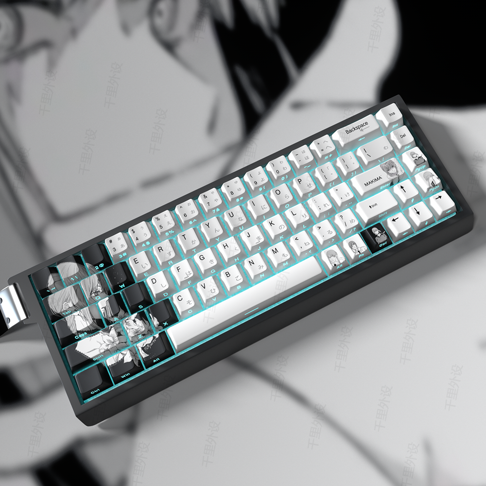 侧刻透光热升华适配61五面键帽