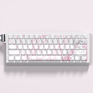 小鸟游星野键帽原厂侧刻透光热升华适配Ace60/68made68磁轴键盘