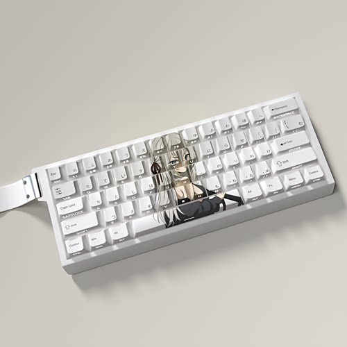 二次元主题艾莉键帽原厂侧刻透光PBT热升华适配60/64/68键盘atk68