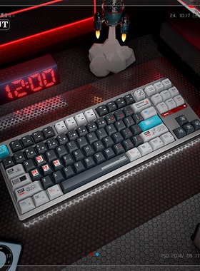 原厂月球计划键帽PBT+PC 热升华适配61/68/75/87 wooting机械键盘