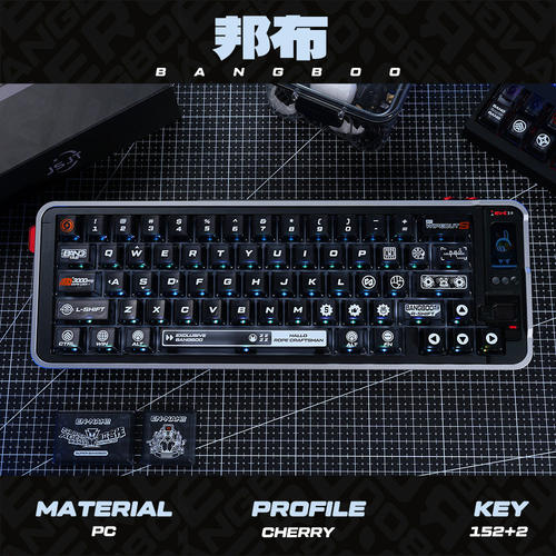 邦布键帽绝区零游戏原厂高度顶面雾透光PC适配磁轴机械键盘逐日se