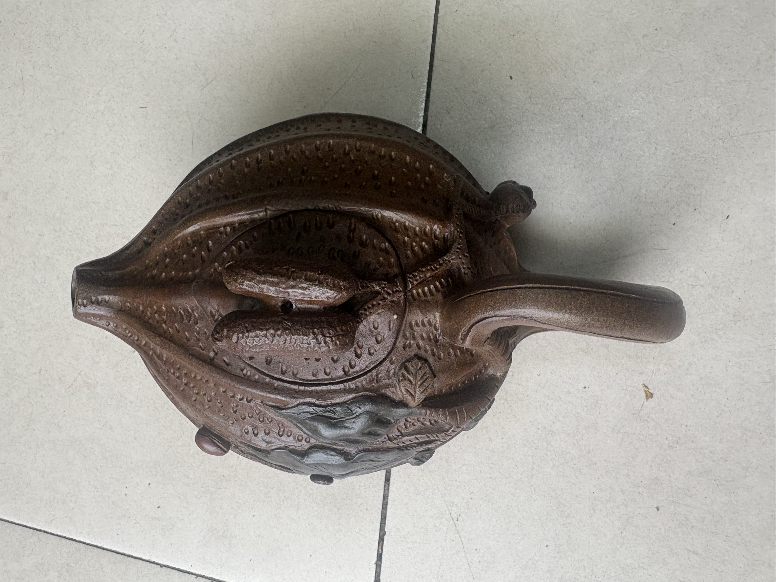 宜兴紫砂壶原矿全手工紫砂茶具紫砂壶紫砂茶具礼品摆件树桩雕塑壶