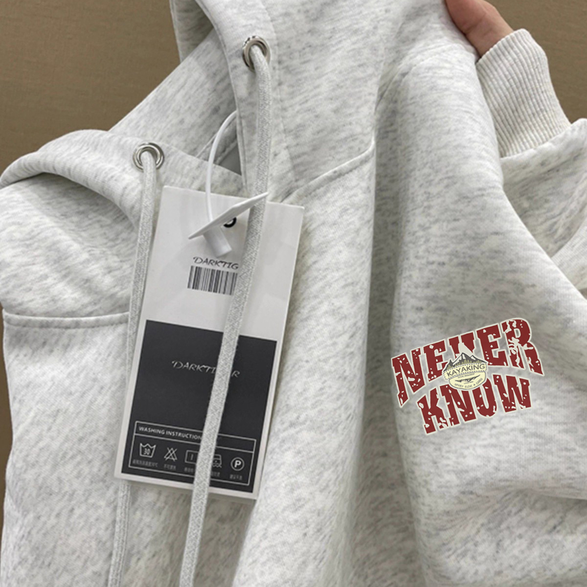 连帽加绒加厚卫衣男女秋冬宽松