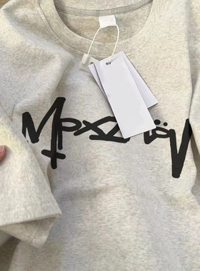 广州十三行出口外贸~美式韩版纯棉短袖t恤男女夏季百搭花灰色上衣