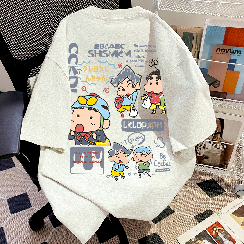 海外订单外贸出口原单~美式潮牌卡通纯棉短袖t恤男女夏季百搭上衣