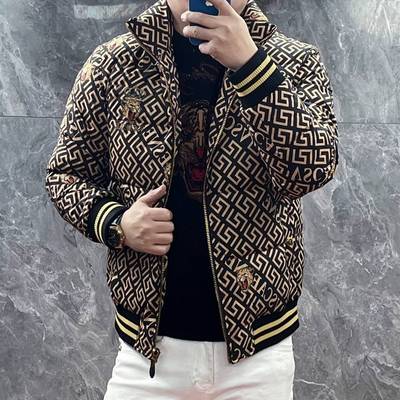 欧货高端冬季男士立领羽绒服修身