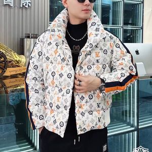 欧洲站冬季男士羽绒服90白鸭绒潮牌修身休闲帅气立领保暖外套加厚