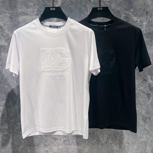 欧货高端夏季男士短袖t恤丝光棉T