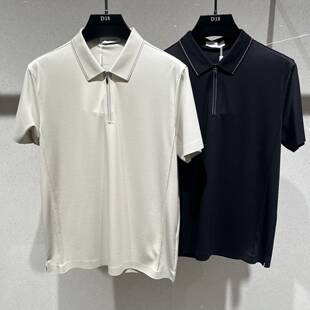 冰丝短袖 2026夏季 新款 男士 潮牌轻奢商务带领上衣凉T t恤翻领polo衫