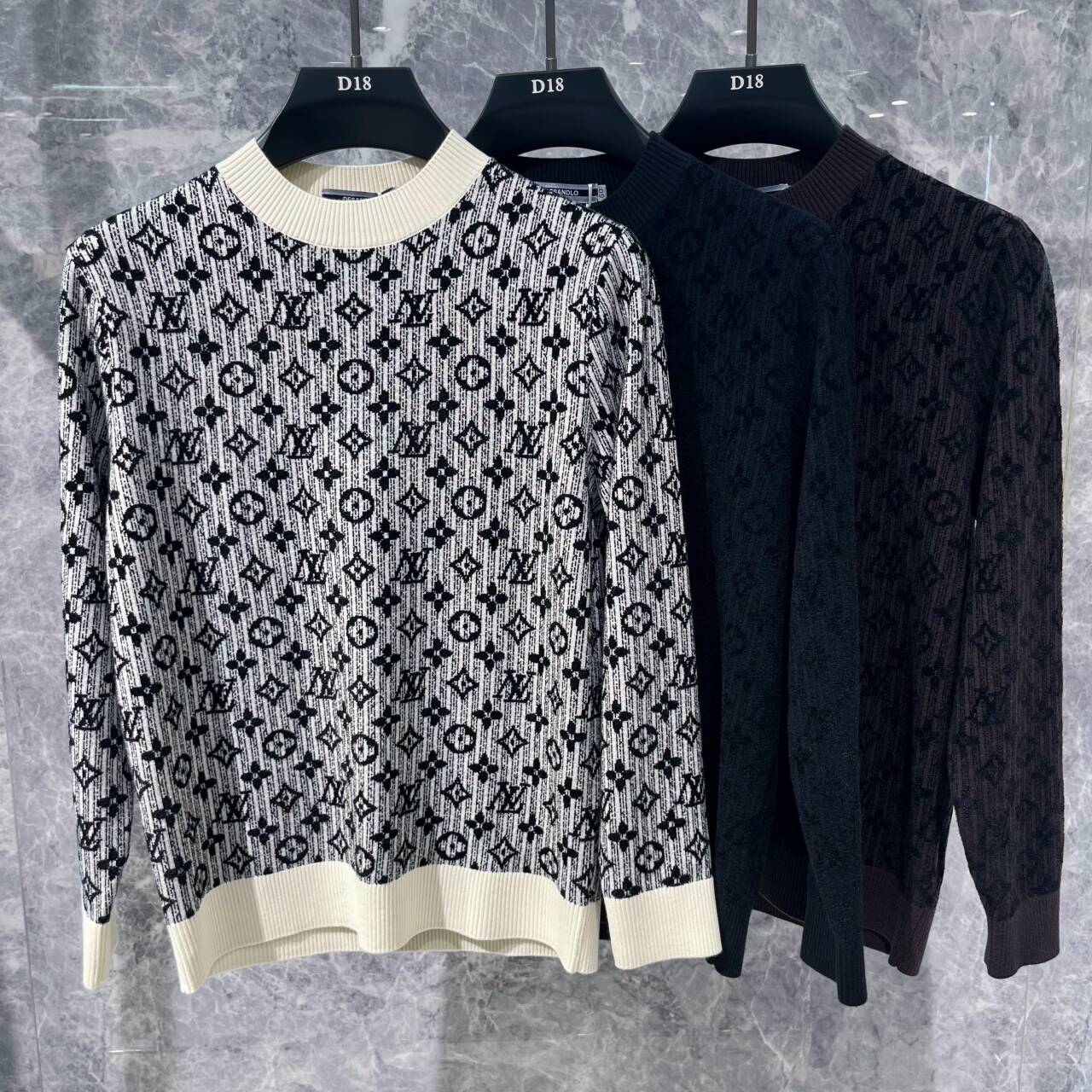 欧货高端冬季男士长袖毛衣天鹅绒