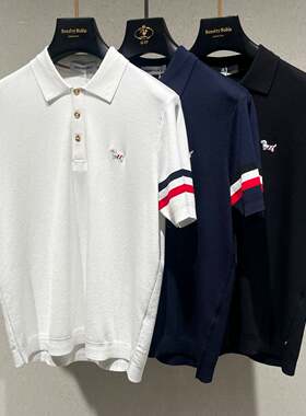 夏季男士冰丝短袖t恤翻领polo衫